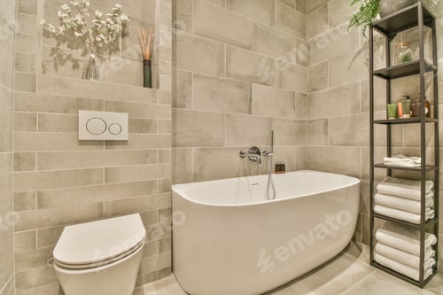Preview: Bathroom with marble walls