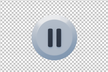 Preview: Pause Button 3D Icon
