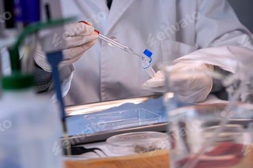 Preview: Researcher Working With Samples in Laboratory Setting