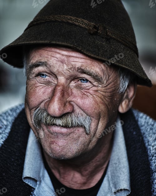 Preview: Portrait Of Old Man With Mustache
