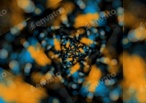 Preview: The colorful light bokeh in kaleidoscope effect