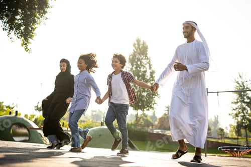 Preview: Cinematic image of a family playing at the playground