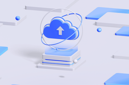 Visualização: Armazenamento em nuvem isométrico