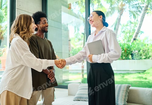 Preview: A real estate agent with a young couple