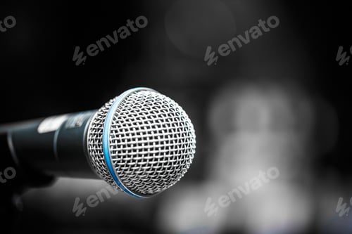 Preview: Close up of microphone