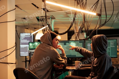 Preview: Cybercrime, hackers planning ransomware attack, hacking server