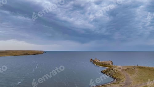 Preview: Scenic view of Hulun Lake in Nei Mongol, China