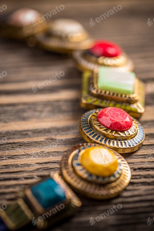 Preview: Colorful stones necklace