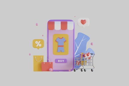 Visualização: aplicativo de compras de varejo on-line