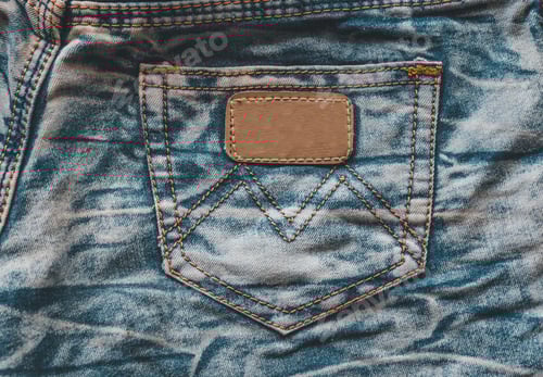 Preview: Close Up Of Light Blue Denim Pocket