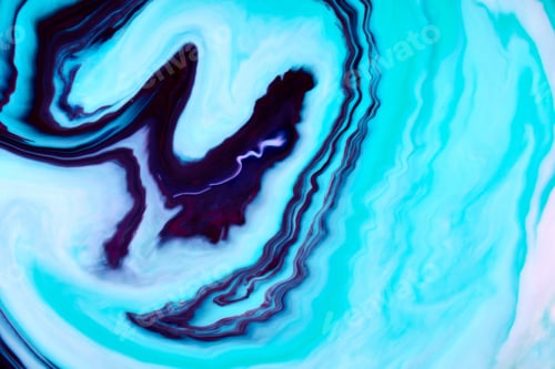 Preview: Abstract Paint Color Background. Exoplanet Cosmic Sea Pattern, Paint Stains. Marbleized Effect