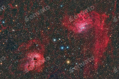 Preview: IC 405 emission and reflection nebula in the constellation Auriga