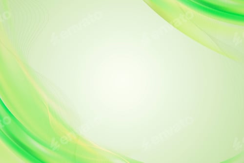 Preview: Green curve patterned background illustration