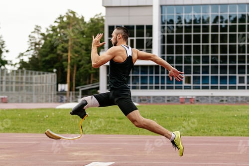 Preview: physically disabled athlete run