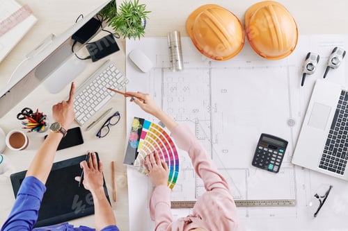 Preview: Architects working on color palette