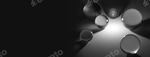 Preview: Abstract background with colorful multicolored glass balls
