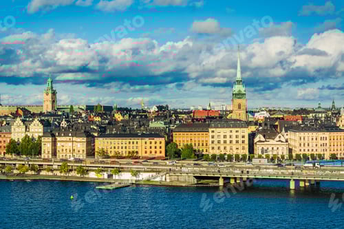 Preview: View Of Galma Stan From Monteliusvã?¤Gen, In Sã?¶Dermalm, Stockholm, Sweden.