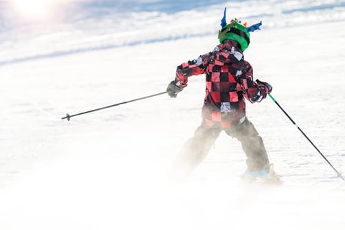 Preview: Boy skiing in the mountains