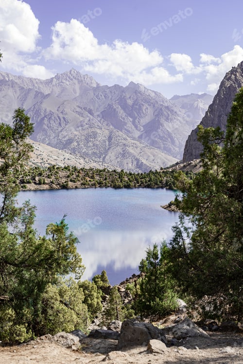 Preview: Summer mountain lake in the heart of Tajikistan