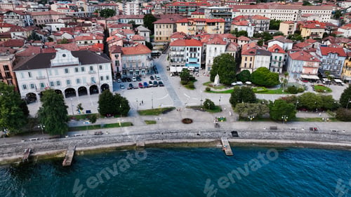 Preview: Discover the charming Lake Maggiore waterfront with its lovely buildings and vibrant spaces