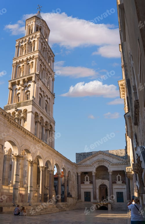 Preview: Diocletian's Palace Peristyle bell tower in Split, Croatia