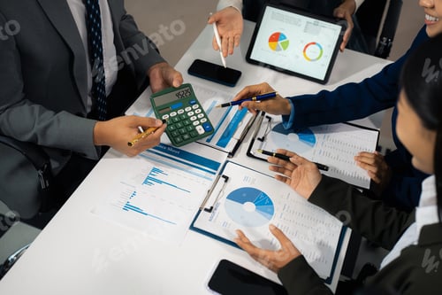Preview: Business team present.