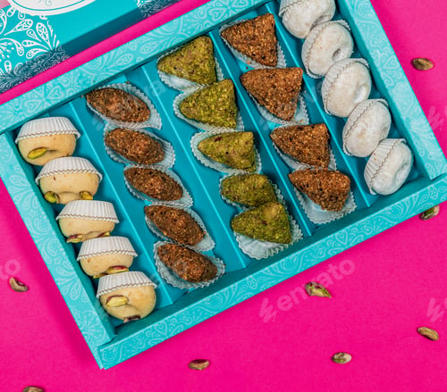 Preview: Variation of traditional cookies on Eid day