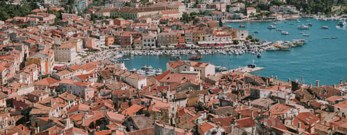 Preview: Drone photo of an ancient city of Croatia