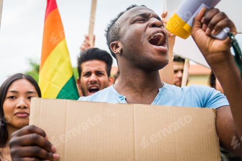 Preview: Activists demonstrating against social issues