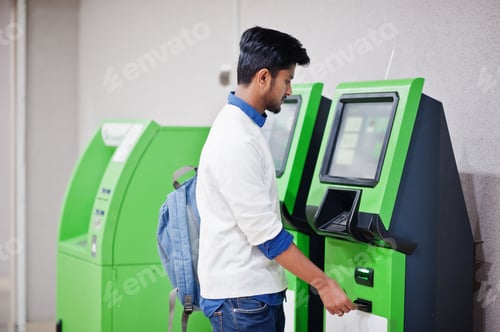 Cajero automático asiático