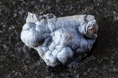 Preview: sample of raw lithiophorite mineral on black