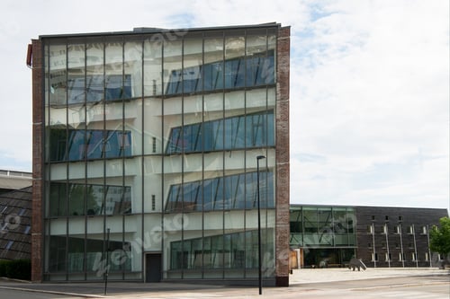 Preview: modern building facade, Hamar, Hedmark, Norway
