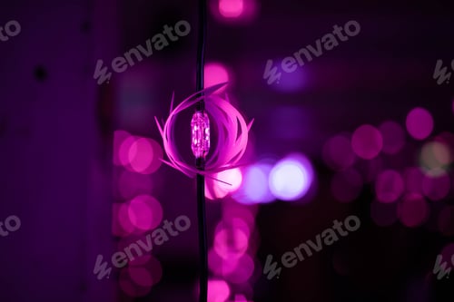 Preview: View of lights shining in dark tunnel