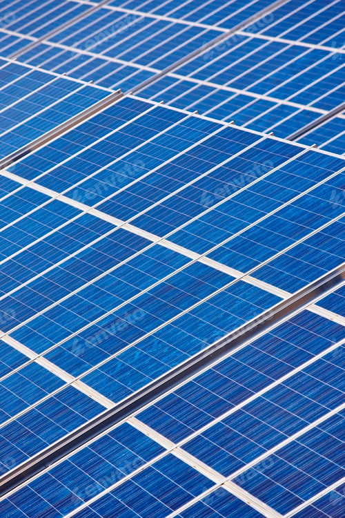 Preview: Solar panel plant. Sustainable renewable photovoltaic power energy.