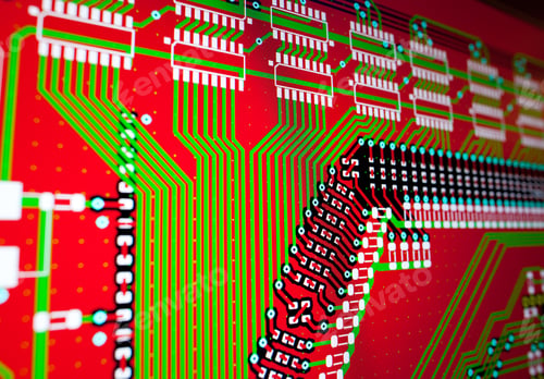 Preview: PCB electric circuit on the PC screen