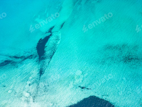 Preview: Aerial drone view of Pazzona Beach and Salt Lagoon, North Sardinia