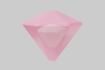 Preview: Abstract pink diamond shape.