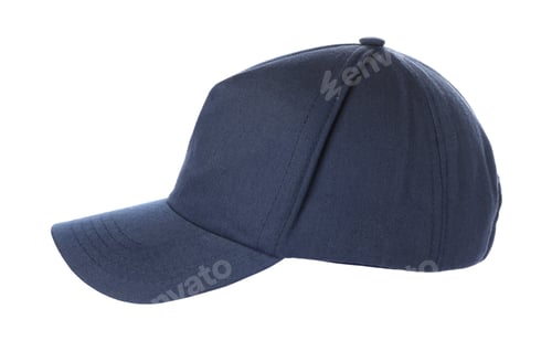 Preview: Stylish blue baseball cap isolated on white