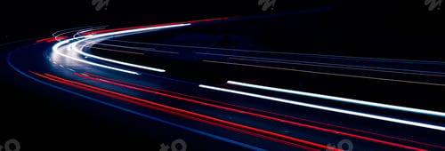 Preview: lights of moving cars at night. long exposure