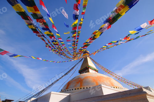 Preview: Boudhanath Stupa in Kathmandu, Nepal, UNESCO World Heritage Site.