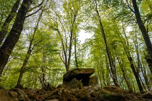 Preview: Beautiful Dolmen Aitzetako Txabala in the Basque Country in spring. Errenteria, Gipuzkoa