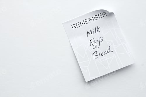 Preview: Remember - note and pen - grocery list