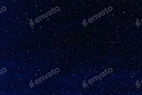 Preview: Starry night sky. Dark night sky galaxy space background.