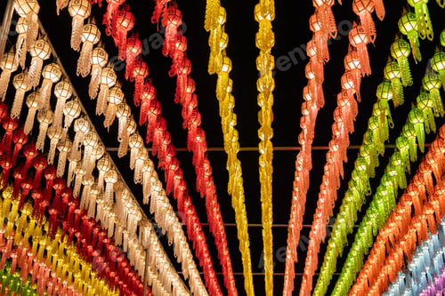 Preview: Colorful Lantern Ceiling at Night Festival