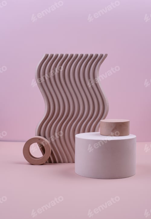 Preview: Empty podium or pedestal for design.
