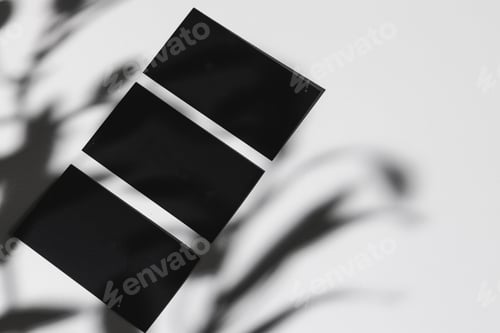 Preview: Dark photo of business identity template mockup