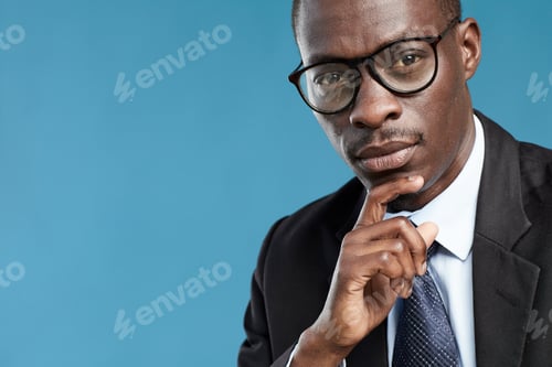 Preview: Pensive African businessman