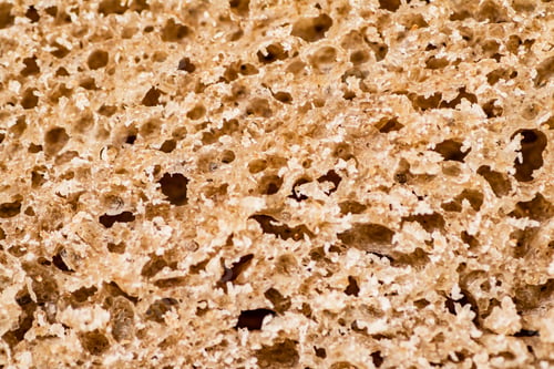 Preview: The flesh of fresh bread. Macro background.