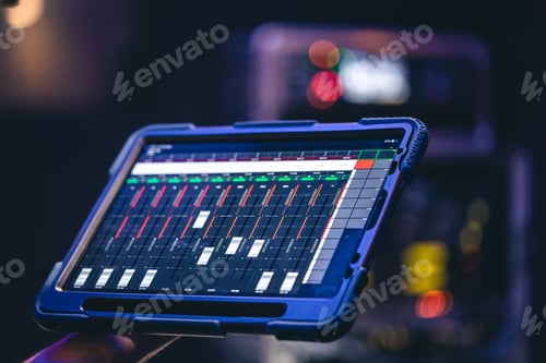 Preview: Remote control and sound settings from the tablet.