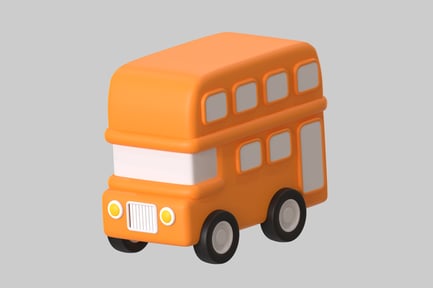 Preview: Stylized Double Decker Bus